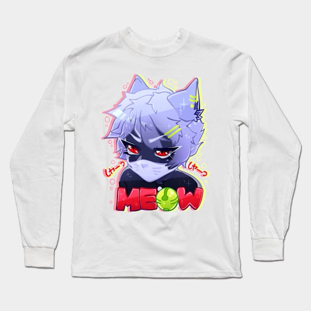 MEOW #2 Long Sleeve T-Shirt by bekkie